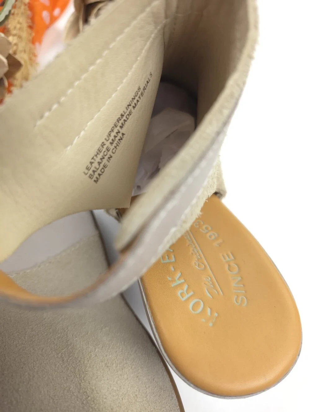 Kork Ease Beige Suede Peep-Toe Platform Wedge Sandals Sz 7
